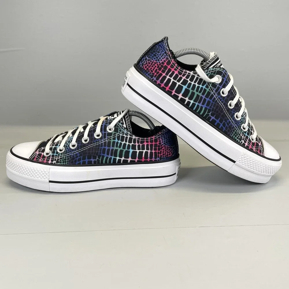 Converse Chuck Taylor All Star Lift Platform Shoes Womens Size 7 Digital Daze